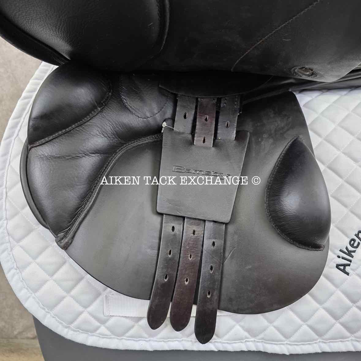 Barnsby Shockemohle Jump Saddle, 18" Seat, Medium Tree, Wool Flocked Panels