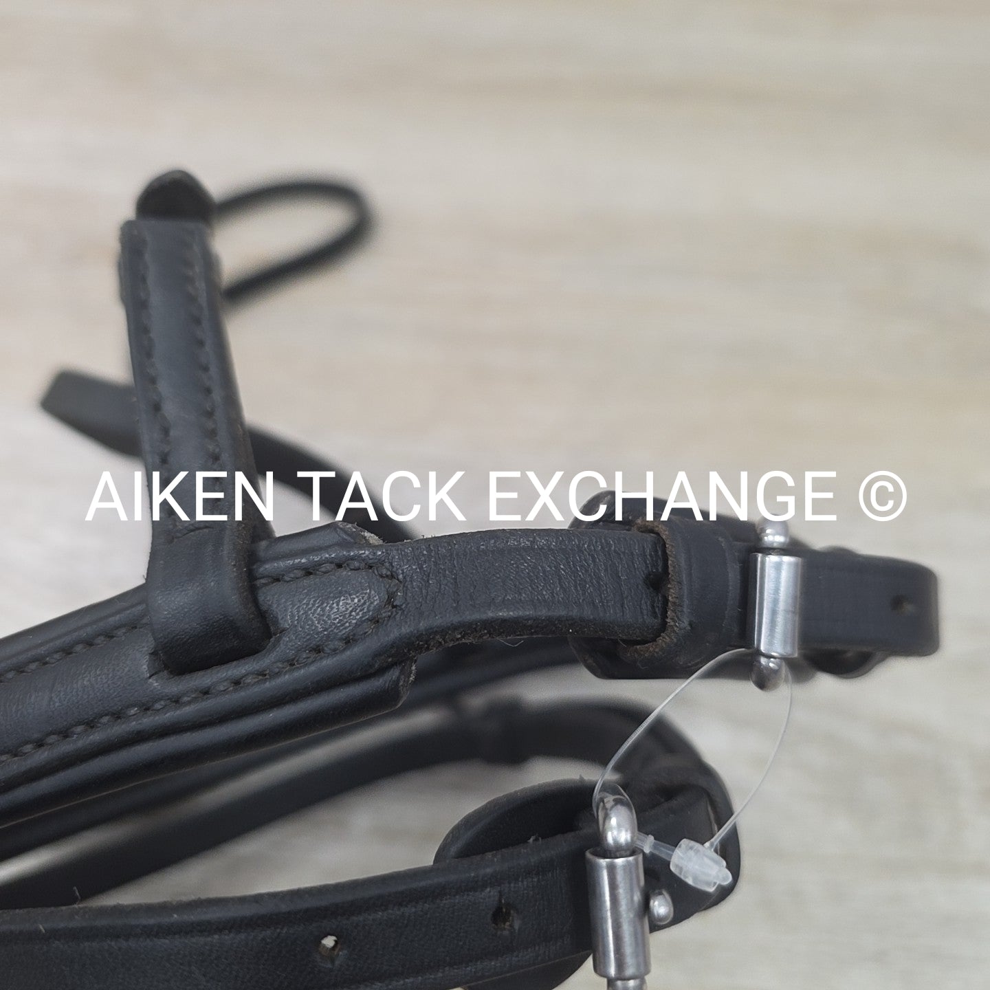 Nunn Finer Padded Plain Flash Noseband, Black, Oversize