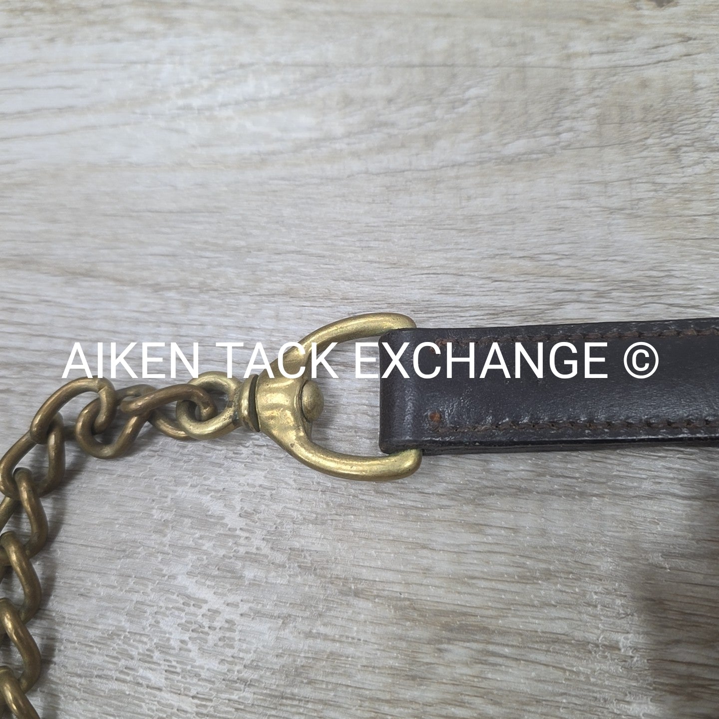 Leather Lead with Chain