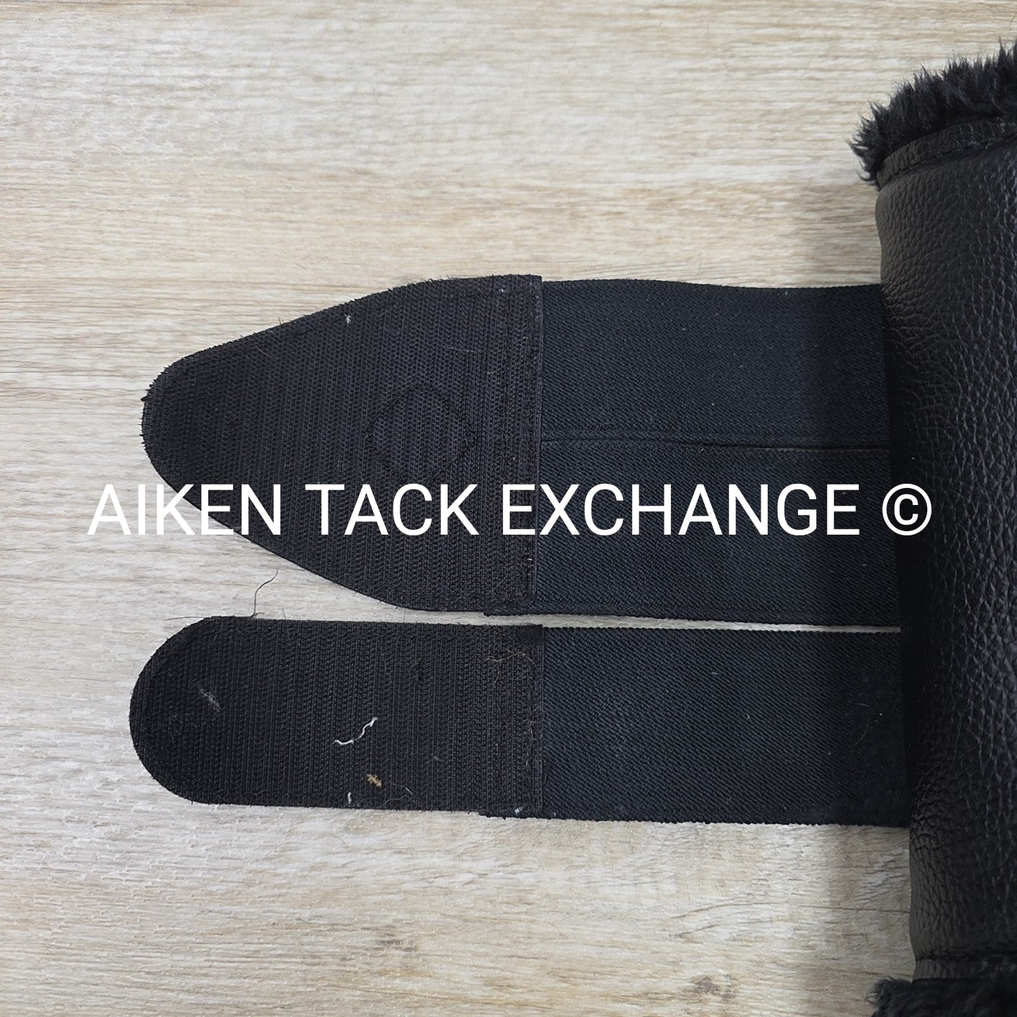 LeMieux Fleece Lined Brushing Boots, Black, Size Large
