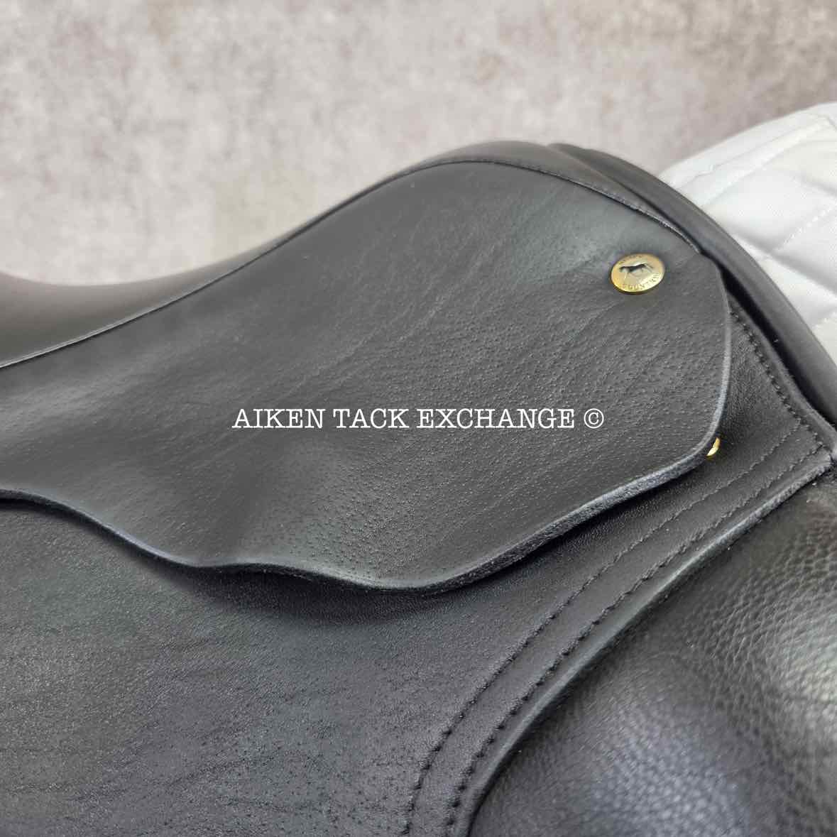 **SOLD** 2010 Black Country Eloquence Dressage Saddle, 17.5" Seat, W/XW Freedom Hoop Tree, Wool Flocked Panels