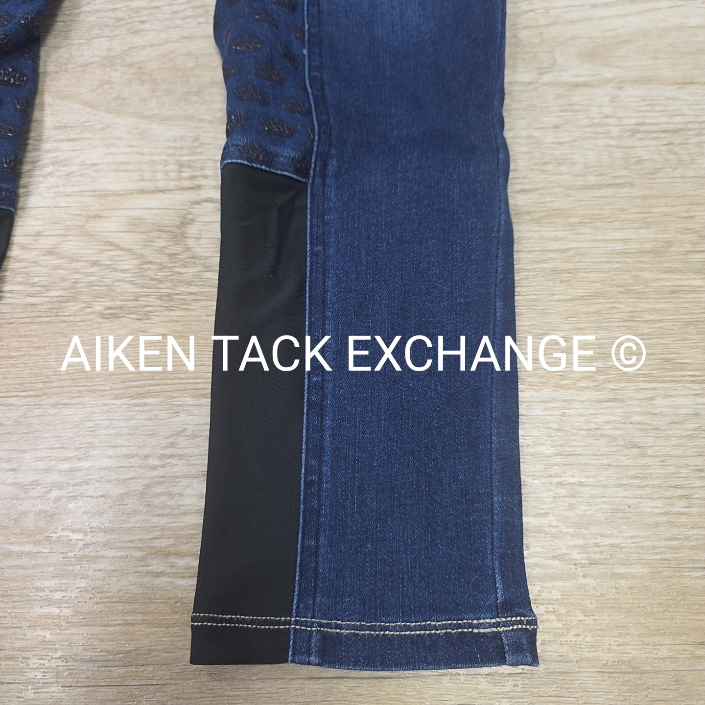 Esprit Stretch Denim Silicone Grip Full Seat Breeches, Women's Large