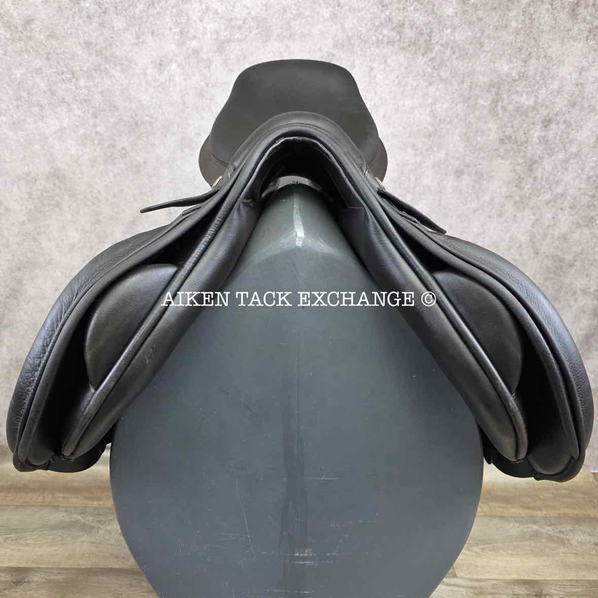 Barnsby Shockemohle Jump Saddle, 18" Seat, Medium Tree, Wool Flocked Panels