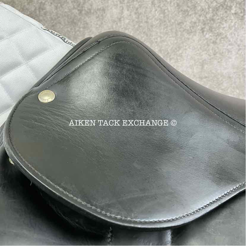 1998 Devoucoux Milady Monoflap Dressage Saddle, 17" Seat, 2 Flap, Medium Tree, Foam Panels