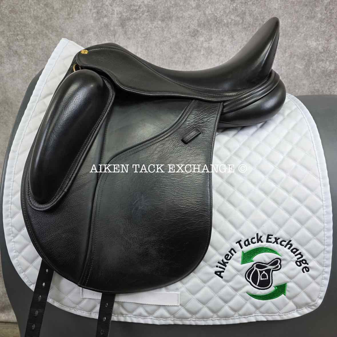2017 Peter Horobin Stride Free Geneva Monoflap Dressage Saddle, 17.5" Seat, Extra Wide Tree, Wool Flocked Panels