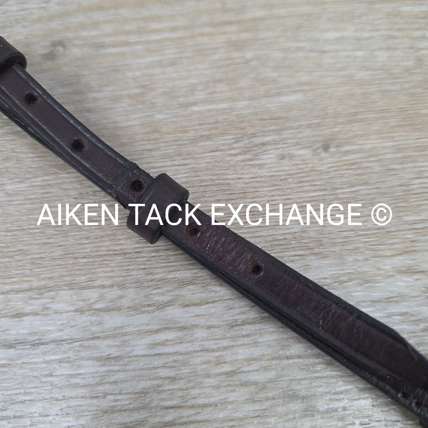 Leather Bradoon Hander, Hook Studs, Brown, Size Cob