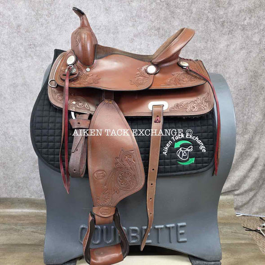Royal King RK 1705 RB Auto Adjust Flex Tree Western Saddle, 15.5" Seat