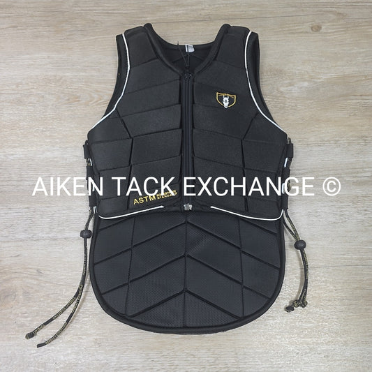 Tipperary Eventer Body Protector Safety XC Vest, Black, Size Youth Small YS - 30
