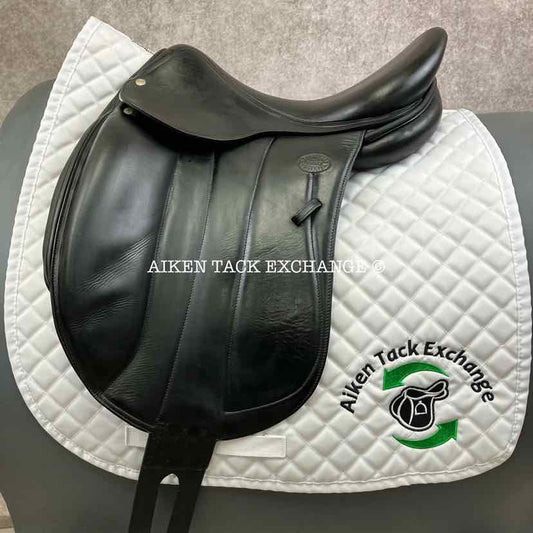 1998 Devoucoux Milady Monoflap Dressage Saddle, 17" Seat, 2 Flap, Medium Tree, Foam Panels
