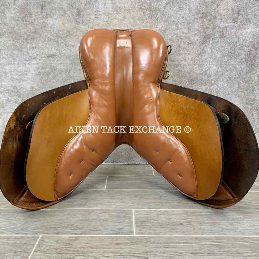 Bordeaux Saddlery Close Contact Jump Saddle, 16" Seat, Medium Tree, Wool Flocked Panels
