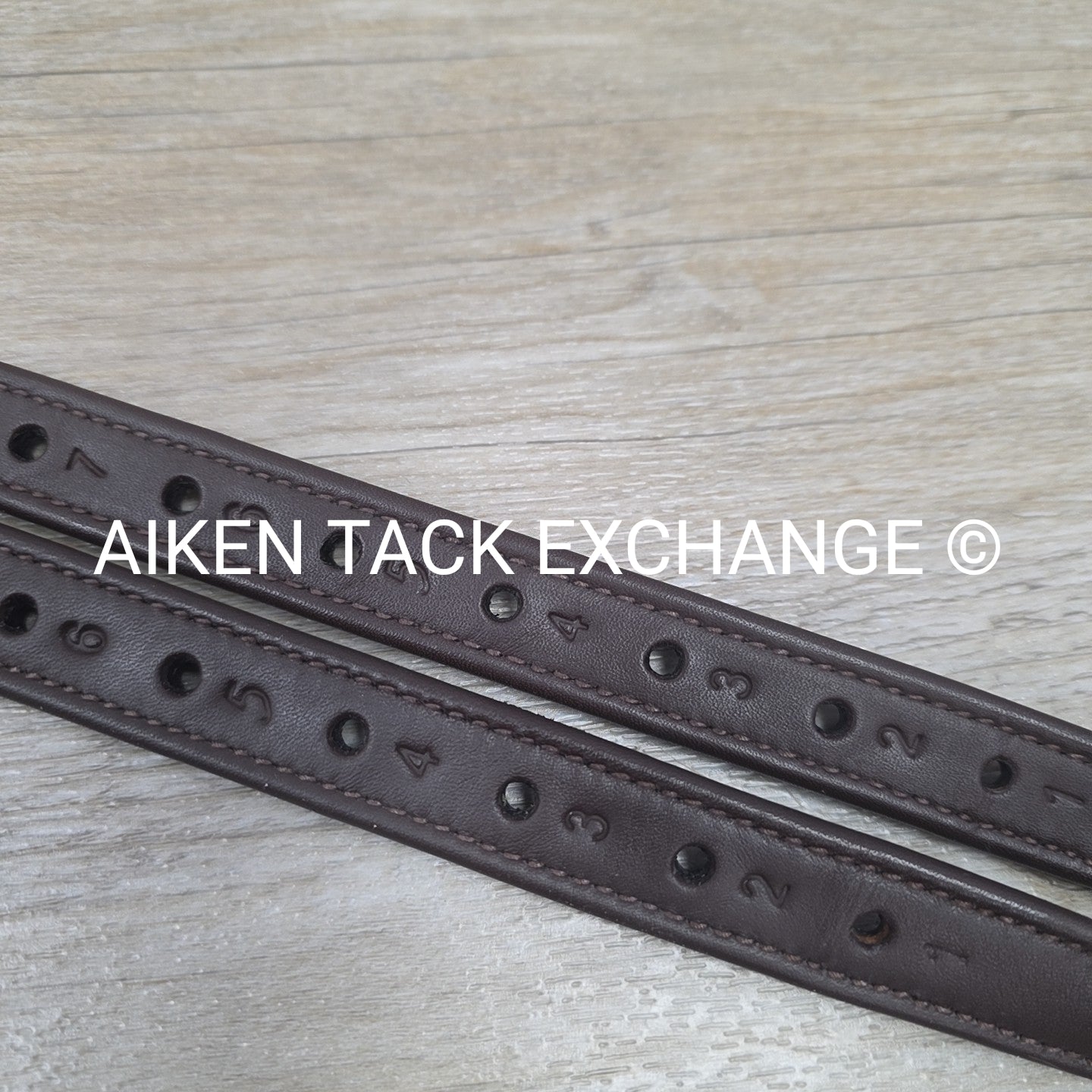 Ovation Covered Stirrup Leathers with Clasp End, Dark Brown, 54"