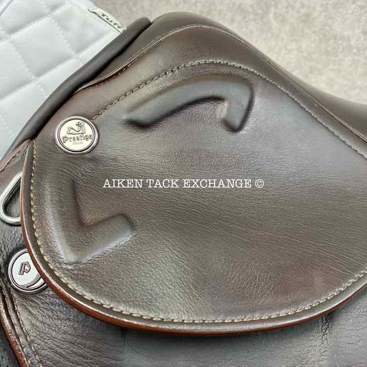 2018 Prestige Michel Robert Close Contact Jump Saddle, 18" Seat, 34 Tree - M/MW, Wool Flocked Panels