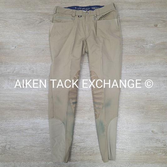 TuffRider Sawyer Silicone Grip Knee Patch Breeches, Size 32