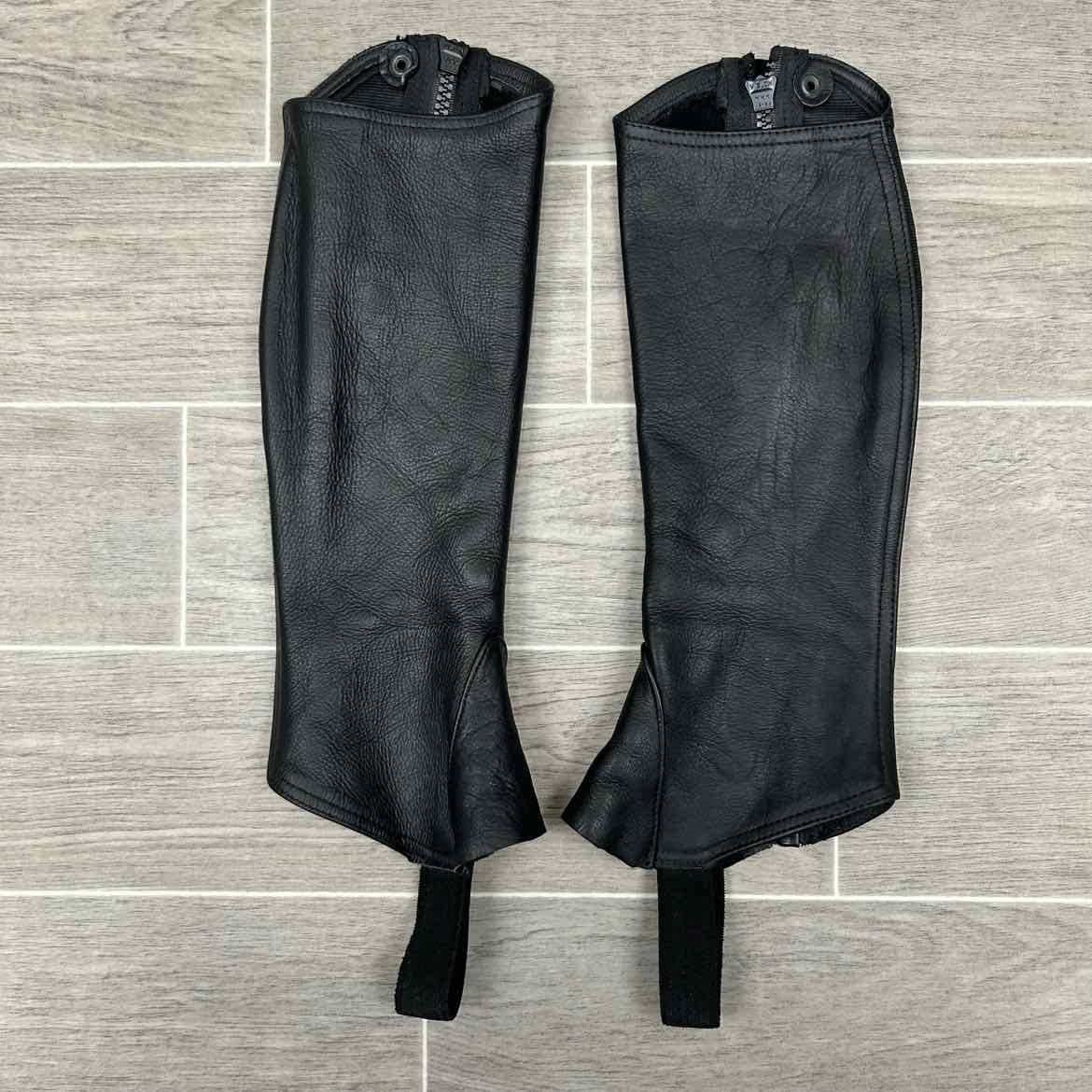 Horze Leather Half Chaps, Size Small
