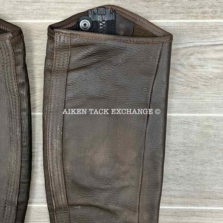 Tredstep Deluxe Half Chaps, Brown, Size 14" Calf 18" Height