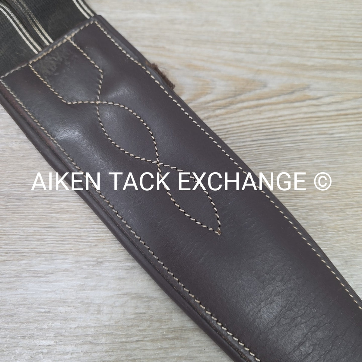 Contour Double End Elastic Girth, Brown, 52"