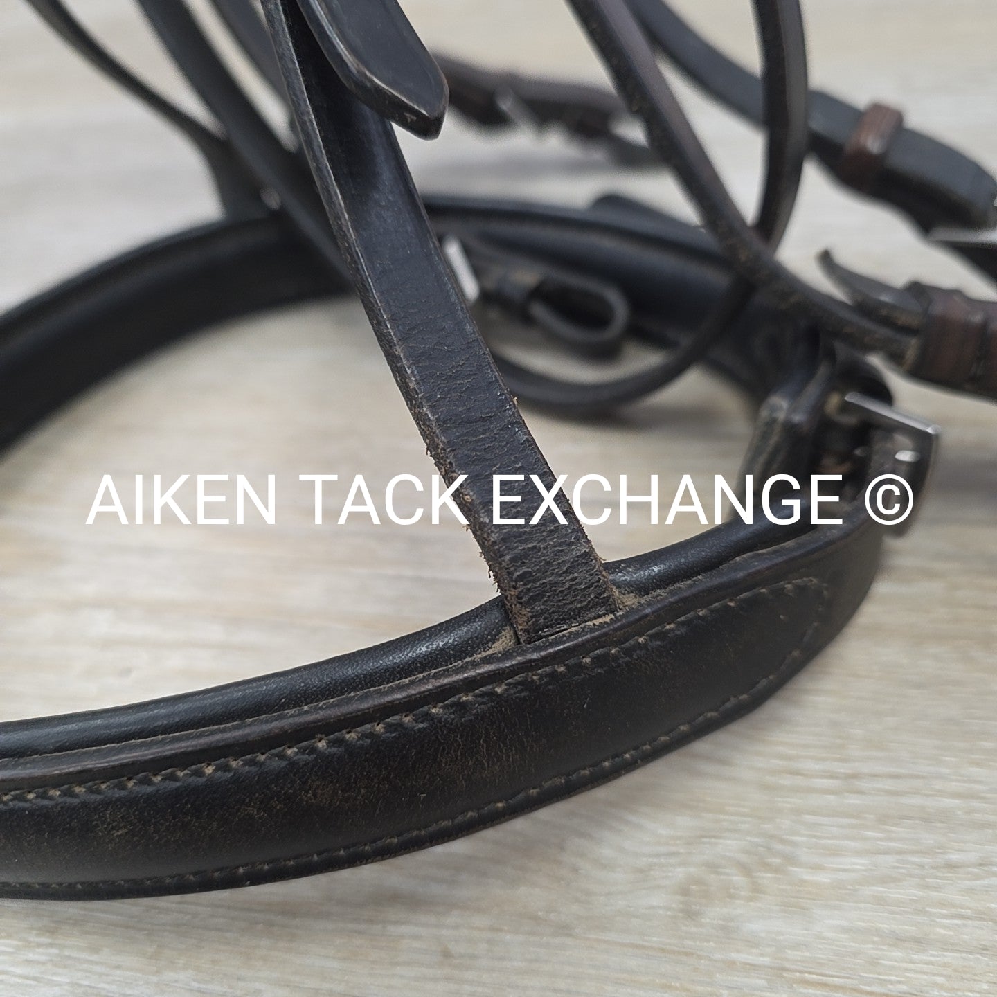 Hintermayer Weymouth Double Bridle, No Reins, Black, Size Full