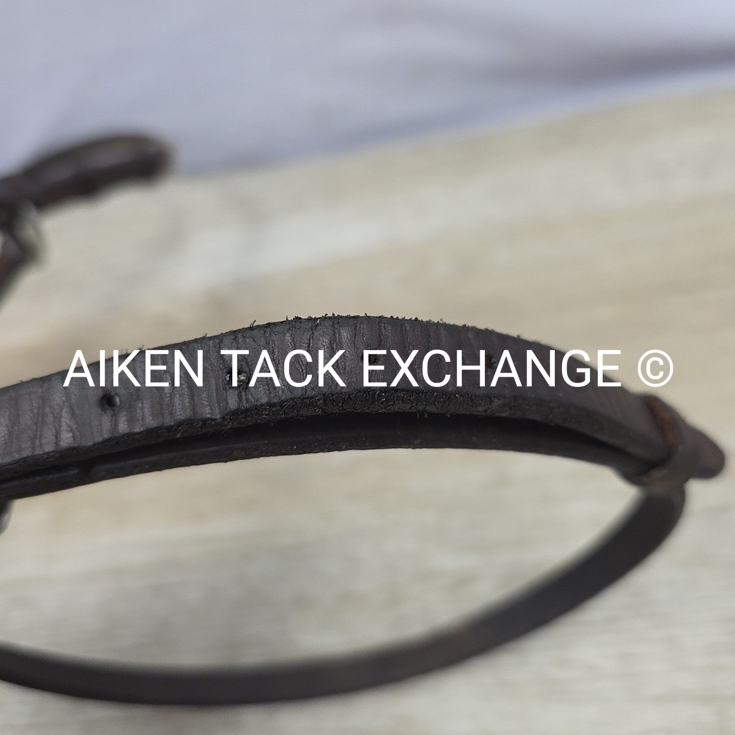 Plain Raised Figure 8 Noseband, Brown, Size Full