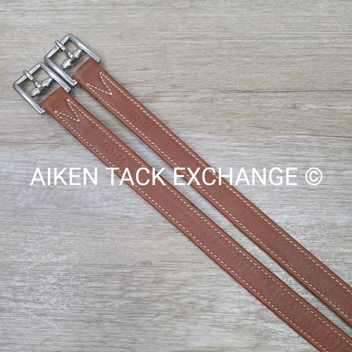 Antares Classic Calf Lined Stirrup Leathers, Brown, 64"