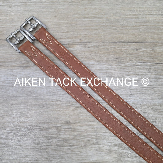 Antares Classic Calf Lined Stirrup Leathers, Brown, 64"