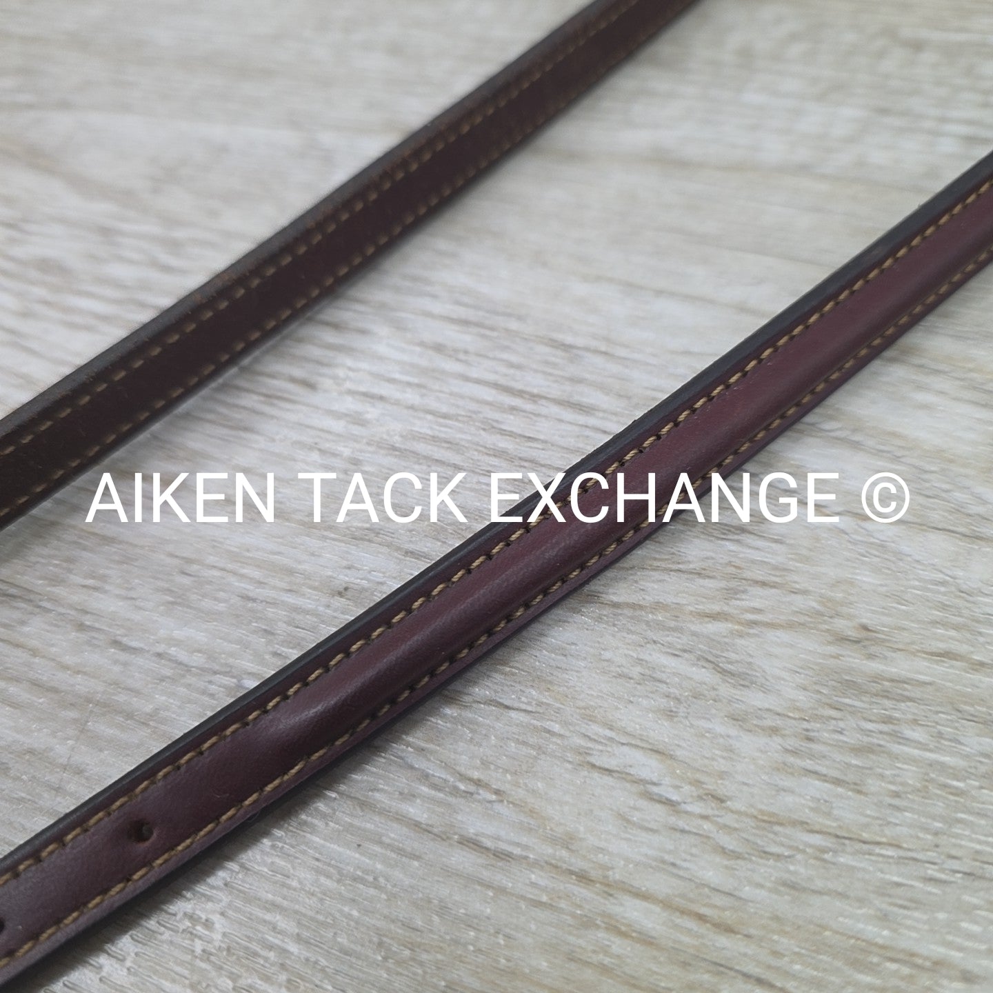 Fancy Stitched Raised Standing Martingale. Brown, Size Full