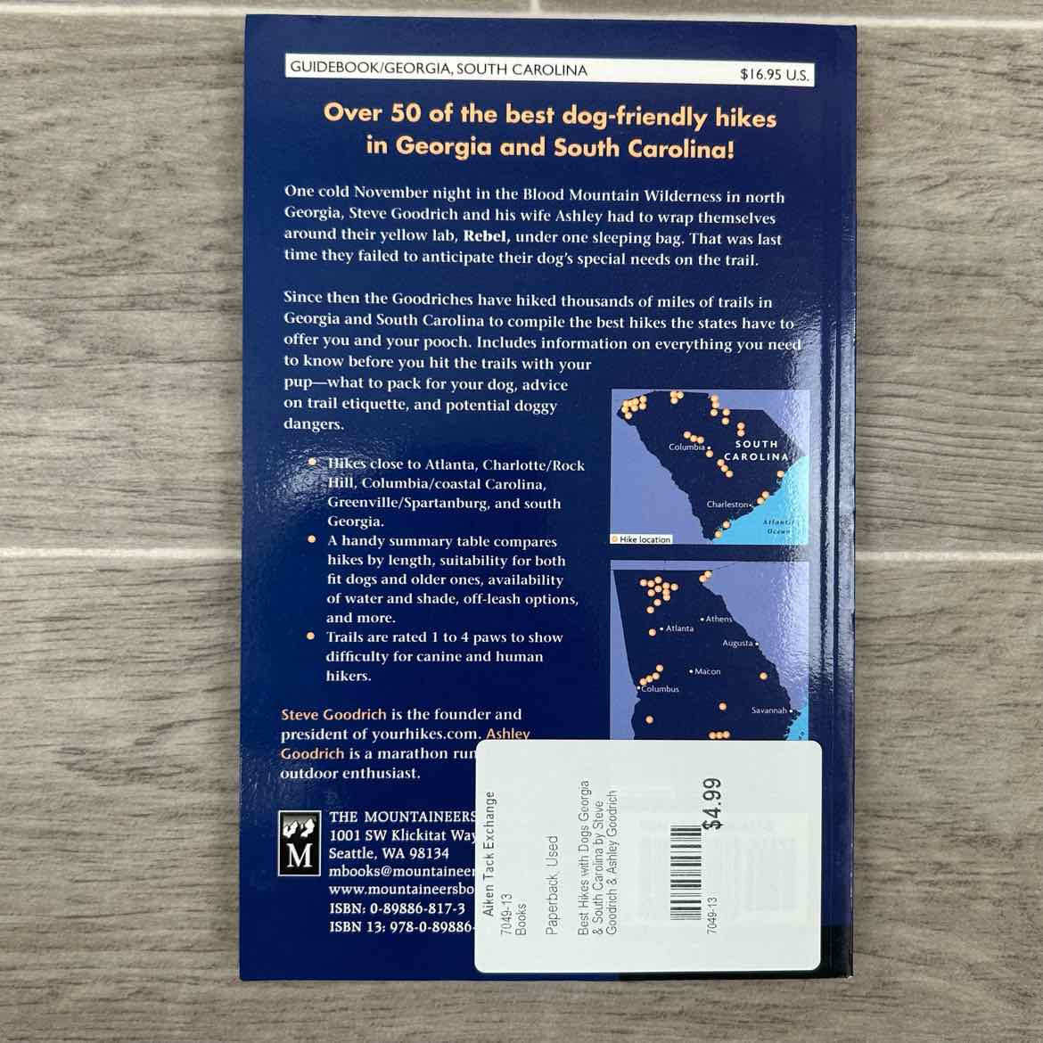 Best Hikes with Dogs Georgia & South Carolina by Steve Goodrich & Ashley Goodric