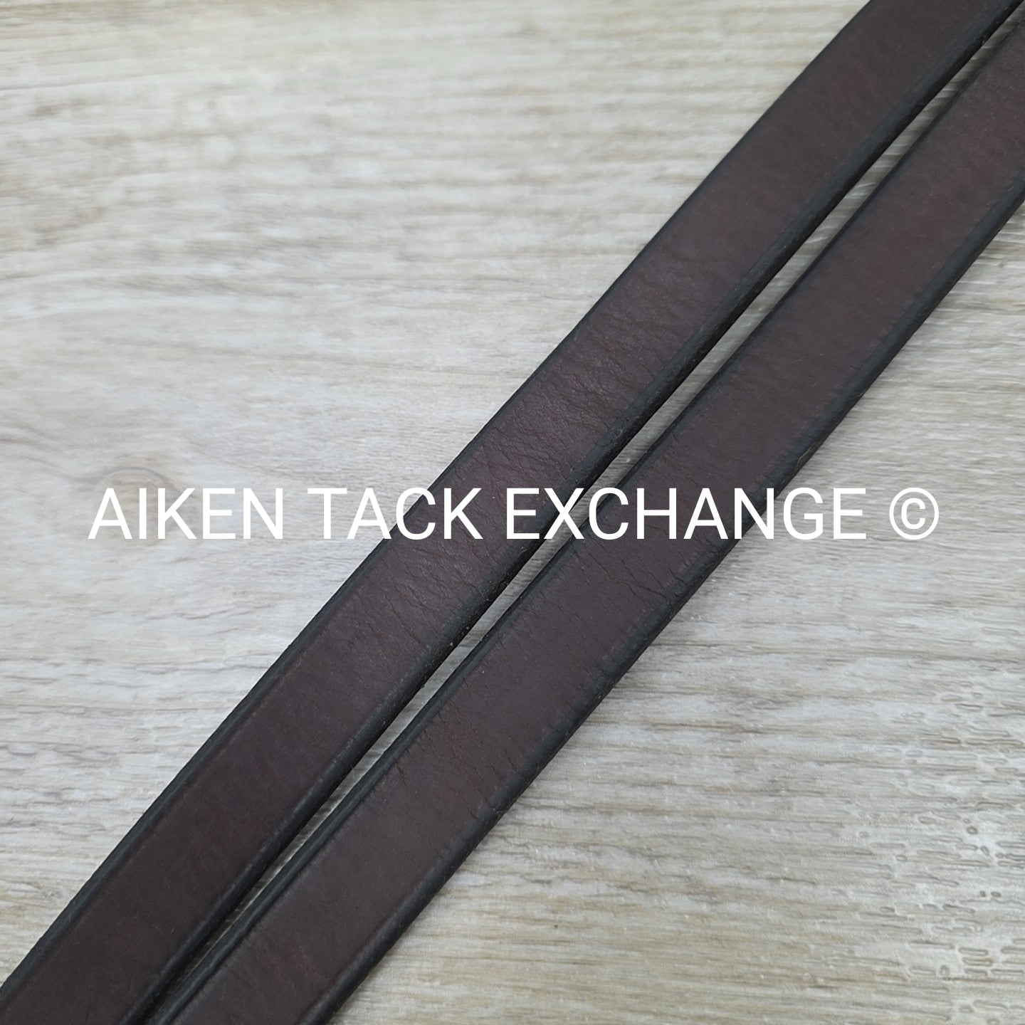 Beval Plain Raised Laced Reins, Brown, 57"