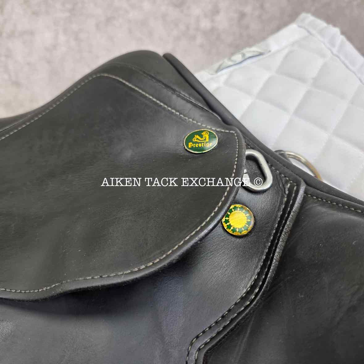 2000 Prestige Eventing Jump Saddle, 16.5" Seat, 33 Tree - Medium, Foam Panels