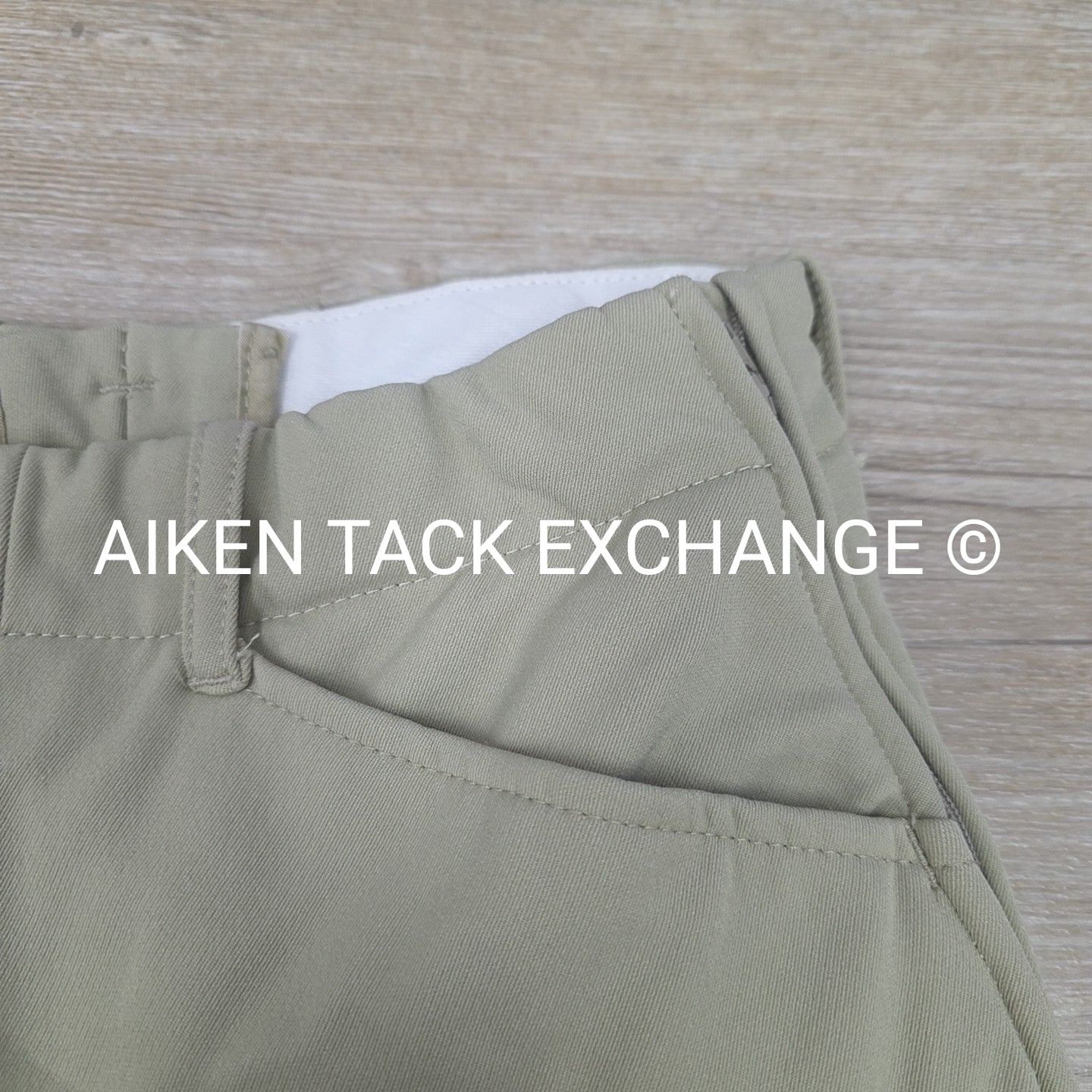 Tailored Sportsman Supreme Hunter Side Zip Knee Patch Breeches, Size 24 L