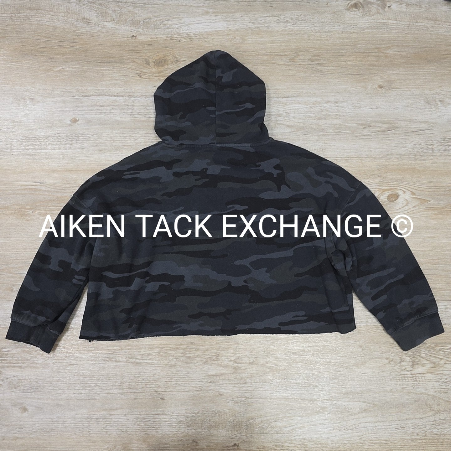 Equine & Design Cropped Hoodie, Size Large