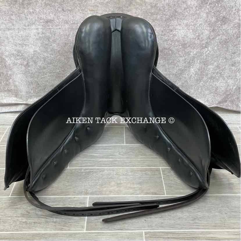 1994 Kieffer Wein DL Dressage Saddle, 17" Seat, Medium Wide Tree, Wool Flocked Panels