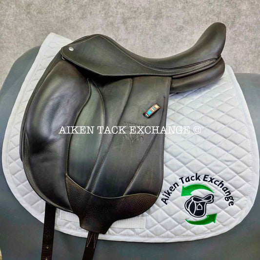 2023 Voltaire Adelaide Monoflap Dressage Saddle, 17.5" Seat - 3A Flap, Wide Tree, FIN Panels, Full Buffalo Leather