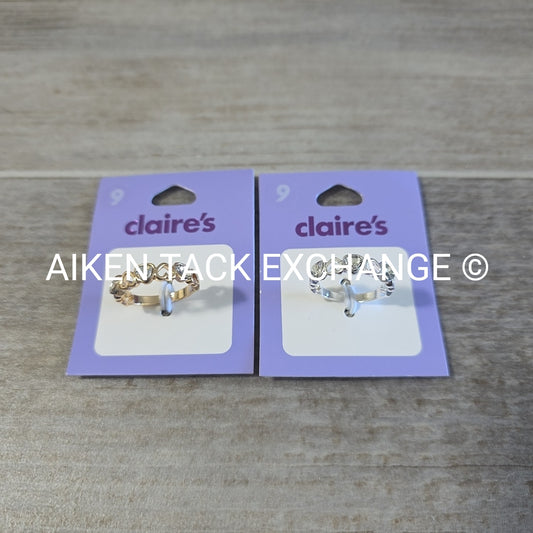 Claire's Rings (2) - Size 9