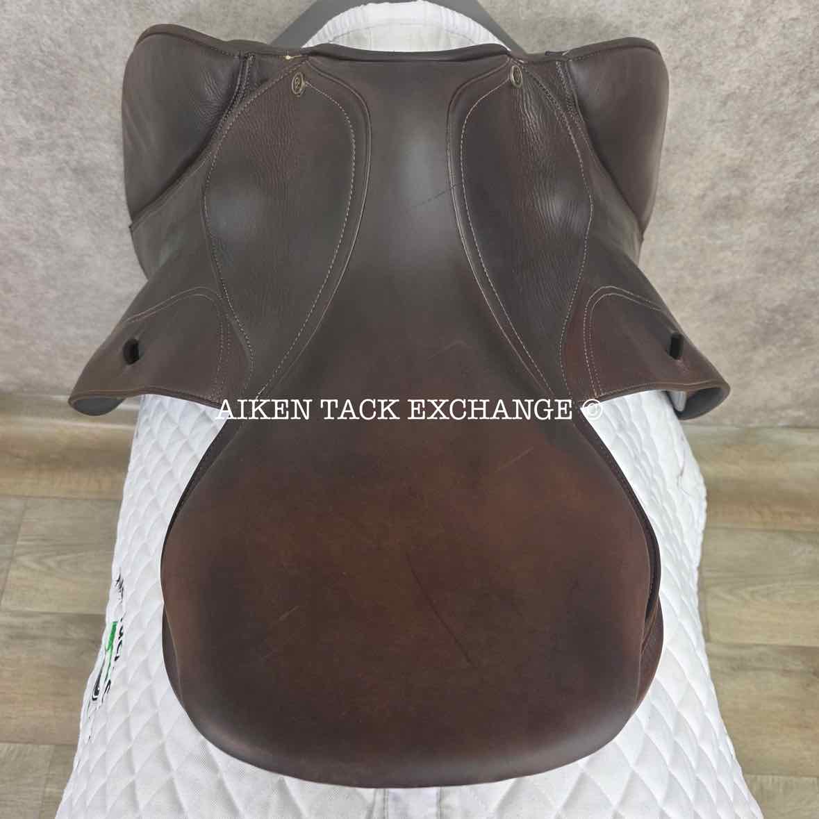 2017 Ovation San Telmo Close Contact Jump Saddle, 18" Seat, Adjustable Tree - XCH Changeable Gullet, Foam Panels