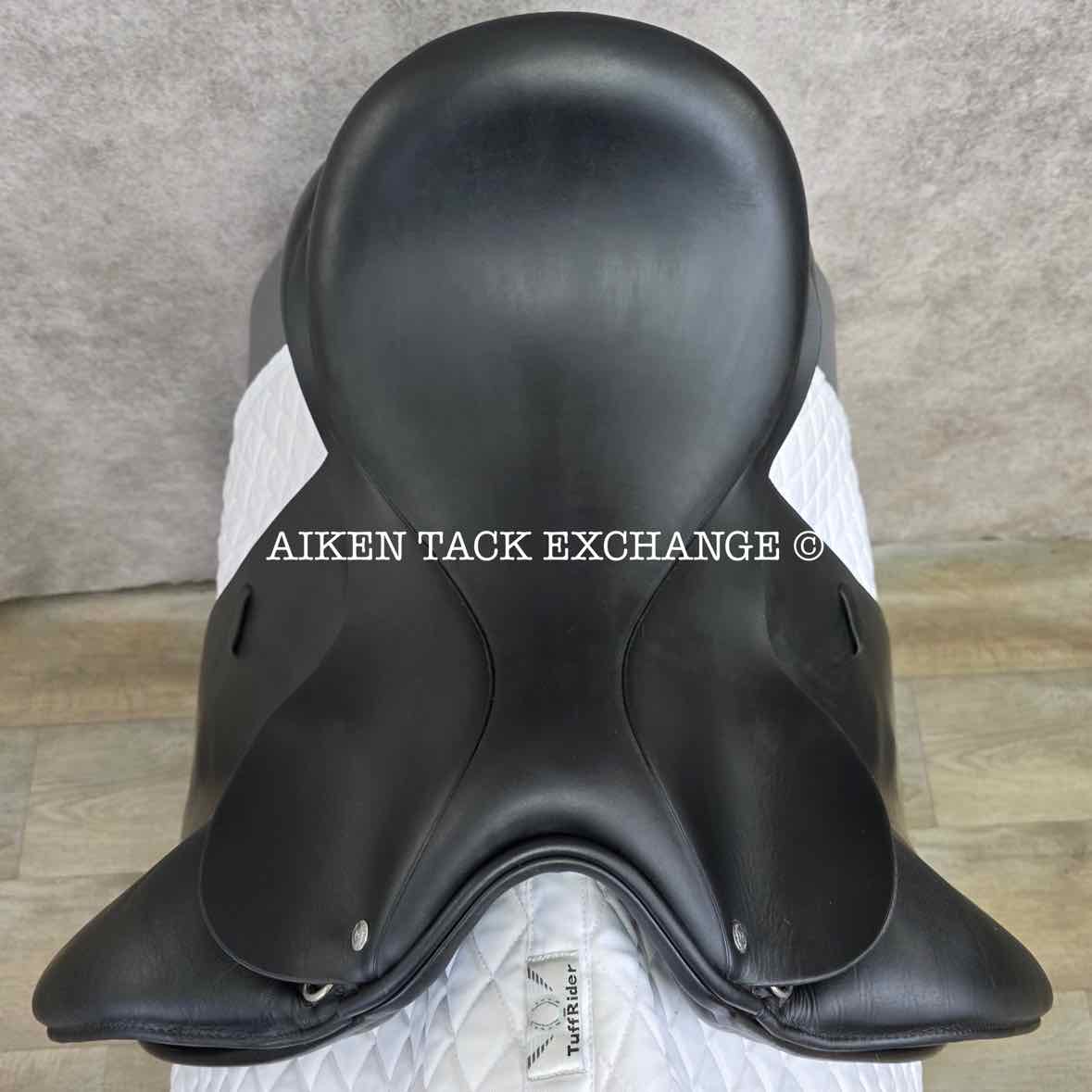 2015 Custom Saddlery Signature Steffen's Advantage Monoflap Dressage Saddle, 18" Seat, Adjustable Tree, Wool Flocked Panels