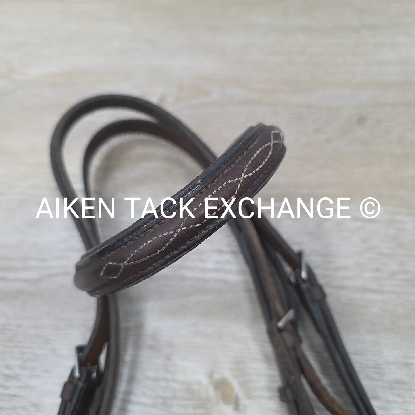 BARGAIN BUNDLE: Flash Bridle with 2 Pairs Rubber Reins, Brown, Size Full