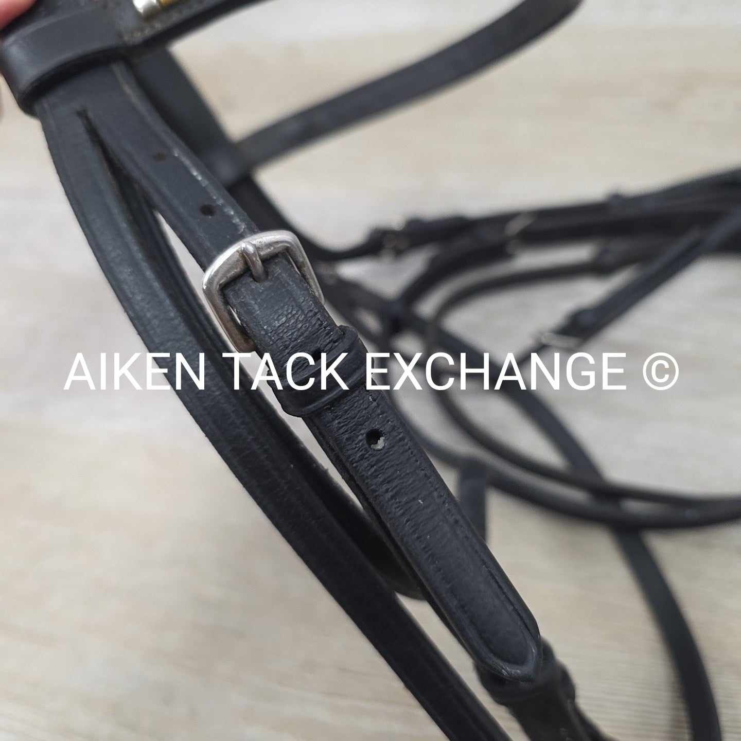 Bobby's English Tack Bridle, No Reins, Black, Size Pony