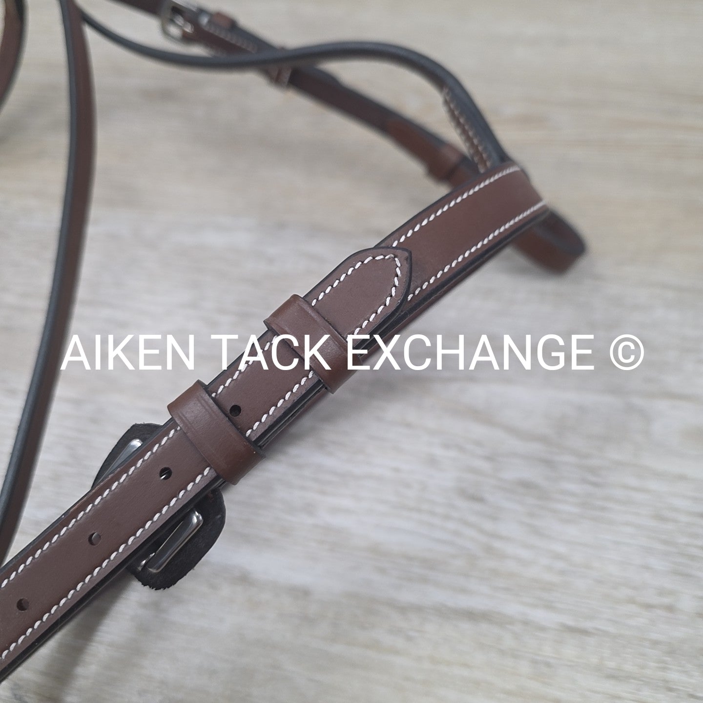 HDR Advantage Plain Raised Bridle with Reins, Oakbark, Size Pony