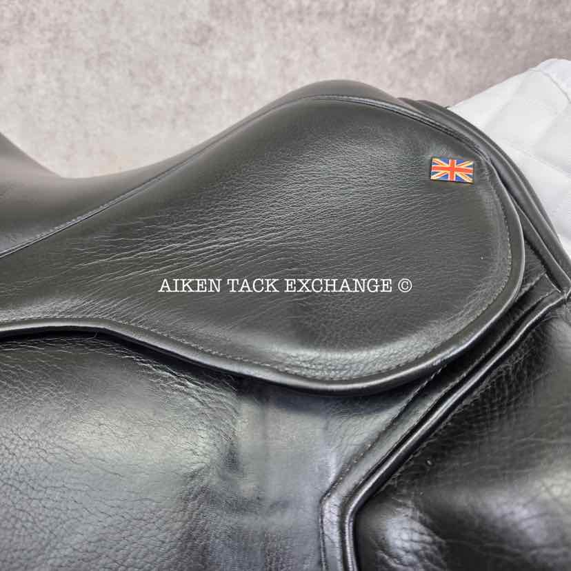 **SOLD** Heritage Bespoke Saddlery "The Oneness" Monoflap Dressage Saddle, 16.5" Seat, Wide Tree, Wool Flocked Panels