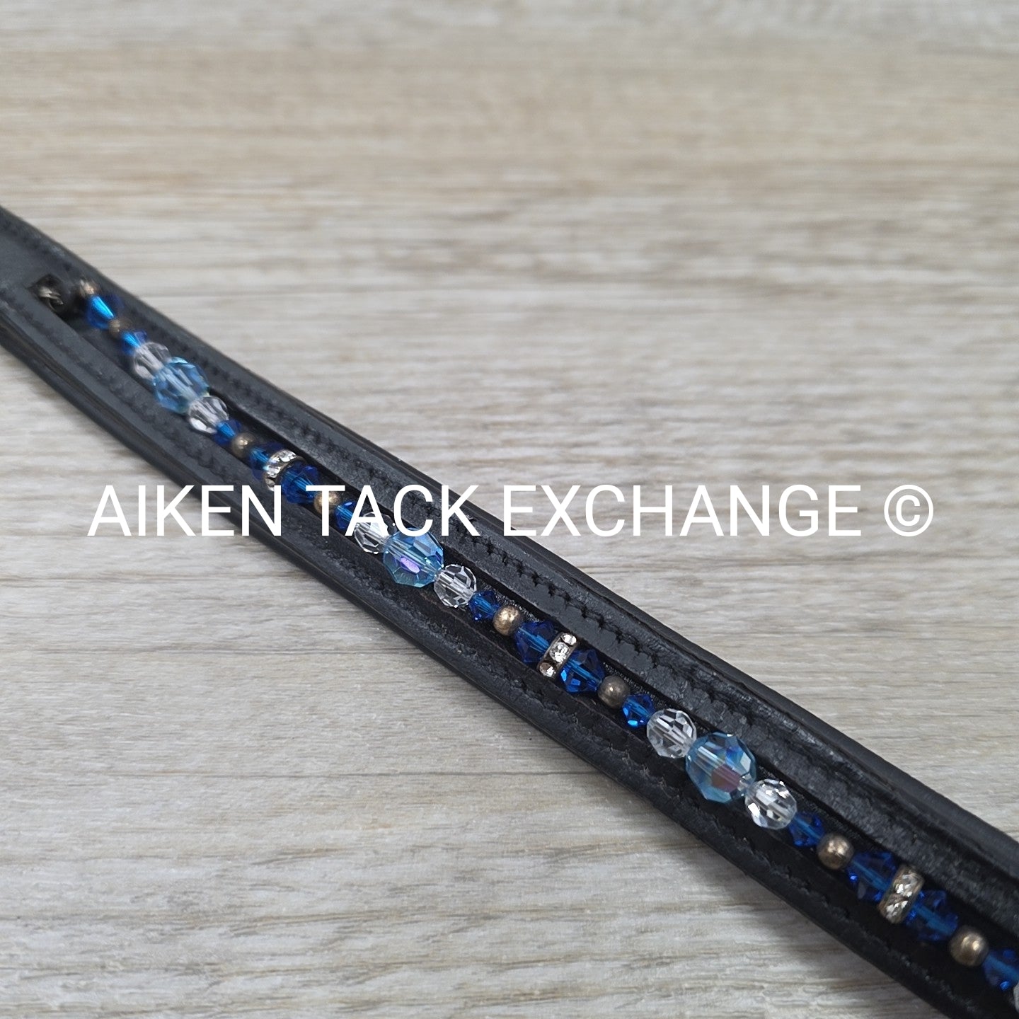 Padded Browband with Removable / Exchangable Bling, Black, 16"