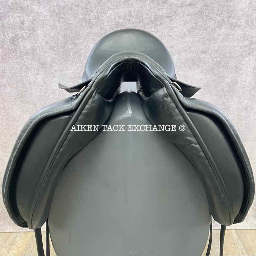 **SOLD** 2014 Custom Saddlery Signature Steffen's Advantage Monoflap Dressage Saddle, 17.5" Seat, Adjustable Tree, Wool Flocked Panels