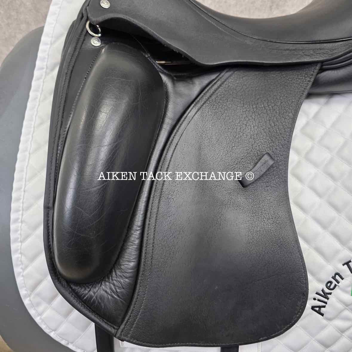 2020 Custom Saddlery Wolfgang Gemini R Monoflap Dressage Saddle, 17.5" Seat, Adjustable Tree, Wool Flocked Panels
