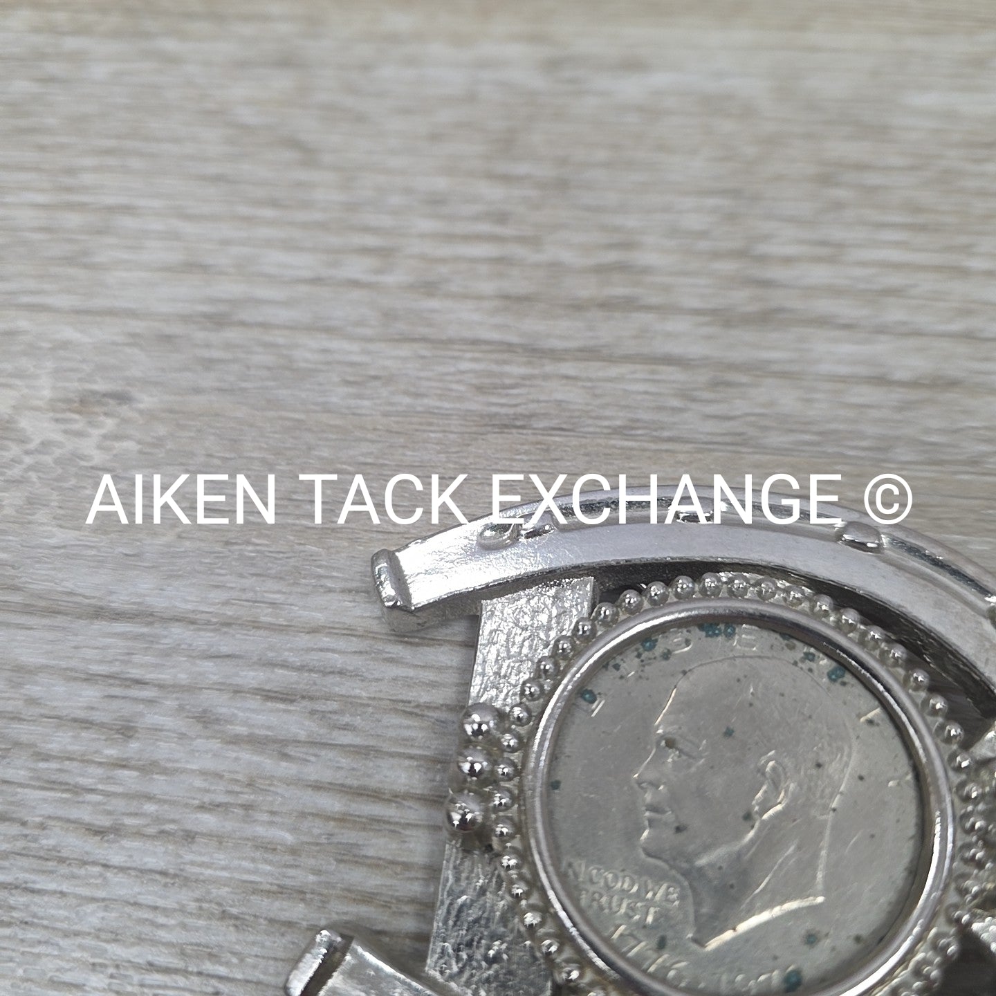 Eisenhower Dollar Horseshoe Belt Buckle