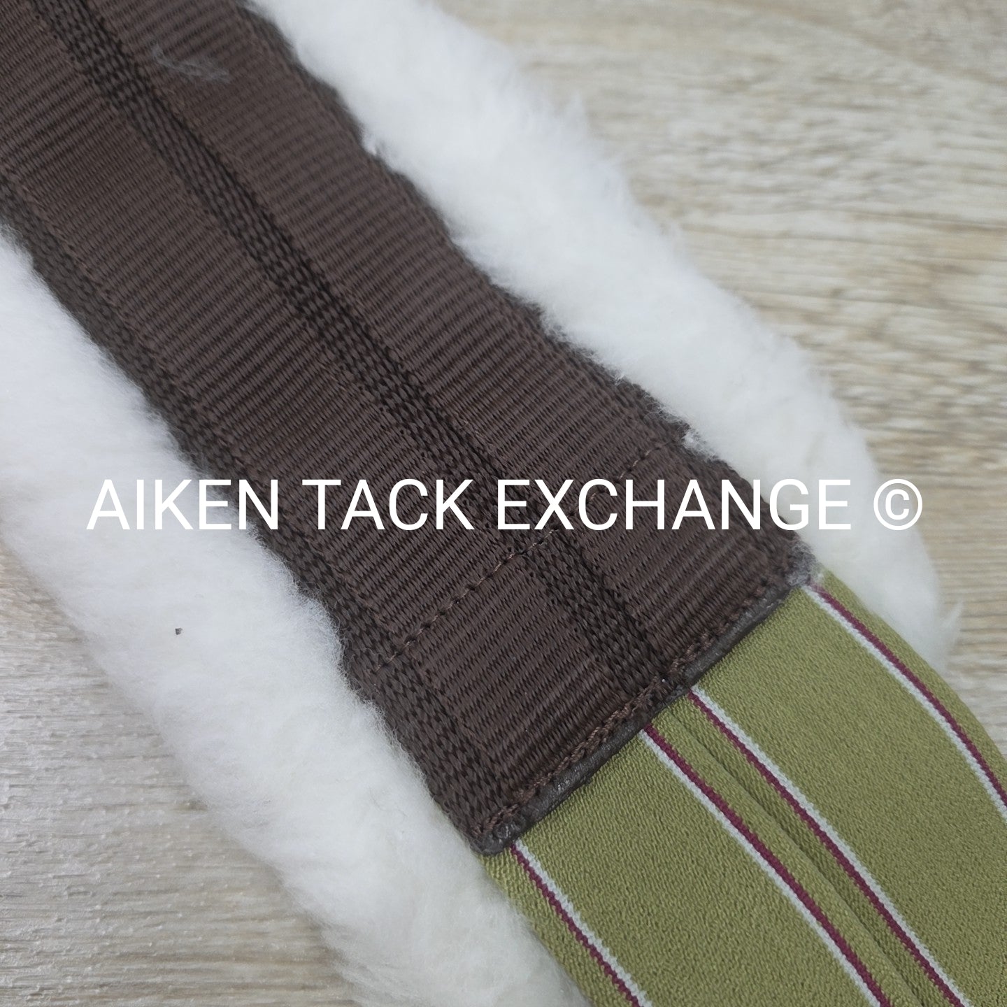 Dover Saddlery Fleece Girth with Double End Elastic, Brown, 52"