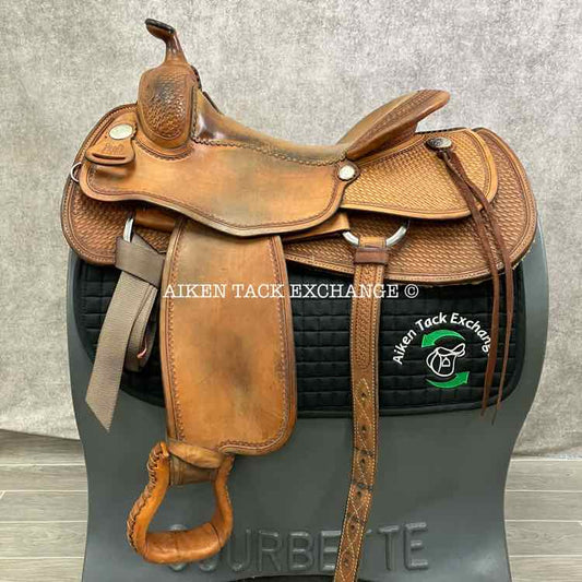 Pard's Western Saddle, 16" Seat, Wide Tree - Full QH Bars