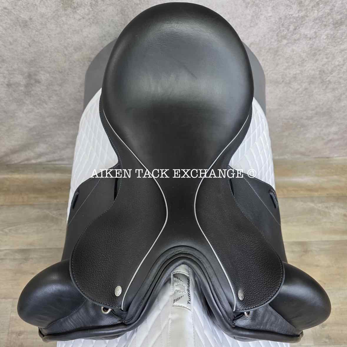 2013 Custom Saddlery Icon Coda Dressage Saddle, 17.5" Seat, Adjustable Tree, Wool Flocked Panels