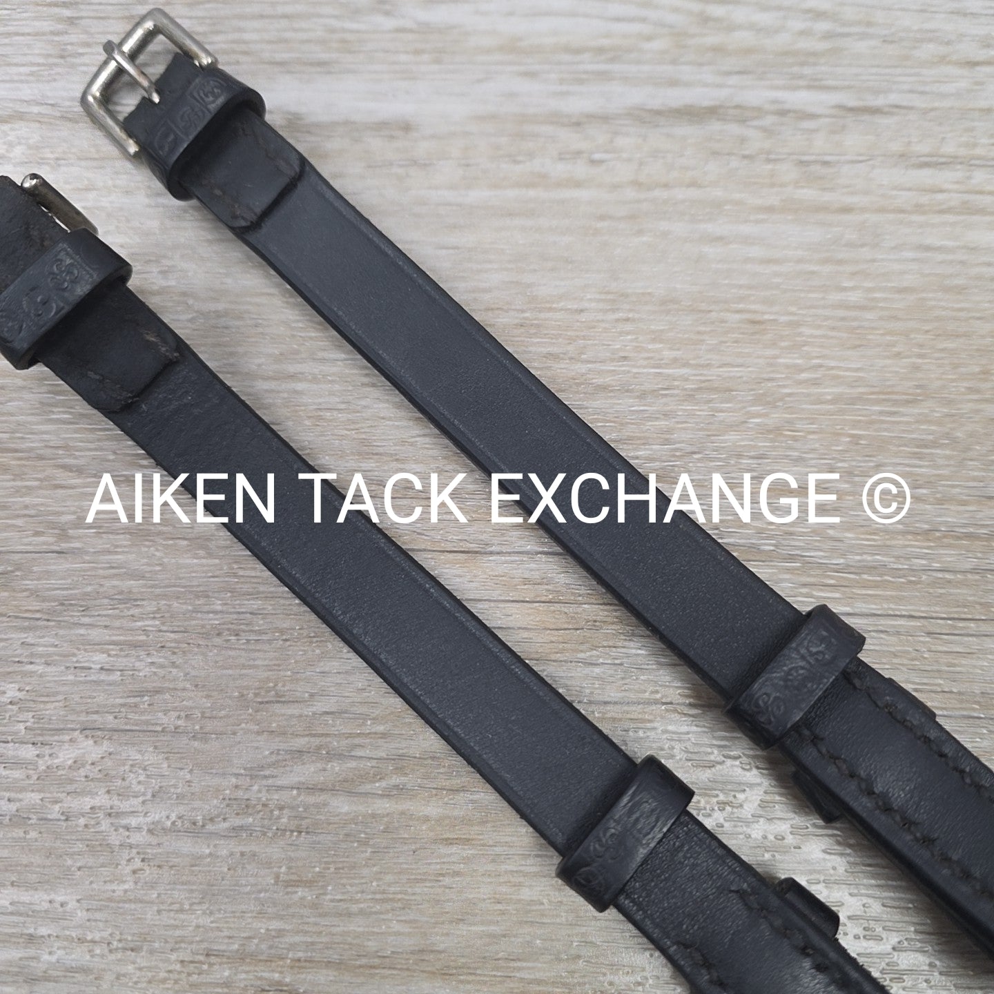 Stubben Cheek Pieces, Hook Studs, Black, 10"