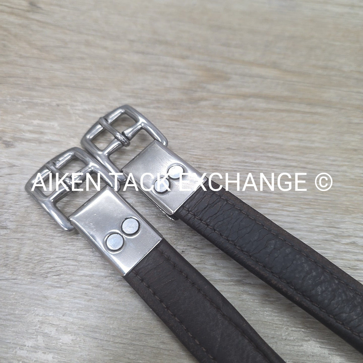 KL Select Black Oak Stirrup Leathers, Brown, 48"