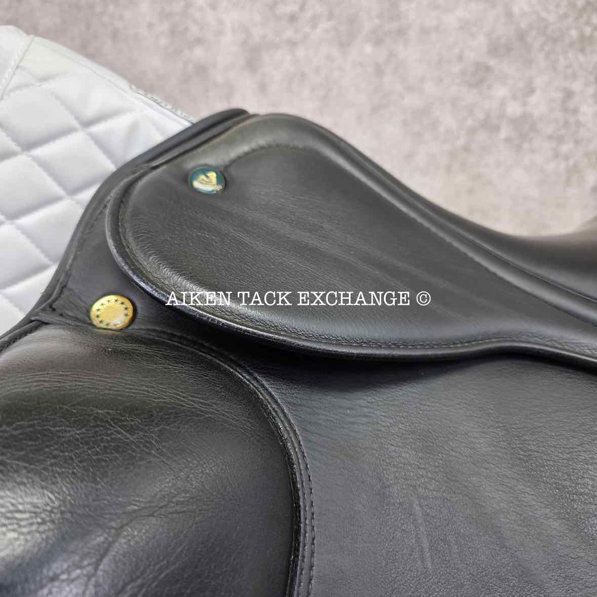 **SOLD** 2015 Prestige Lucky Idol Dressage Saddle, 16" Seat, 32 Tree - Medium, Wool Flocked Panels