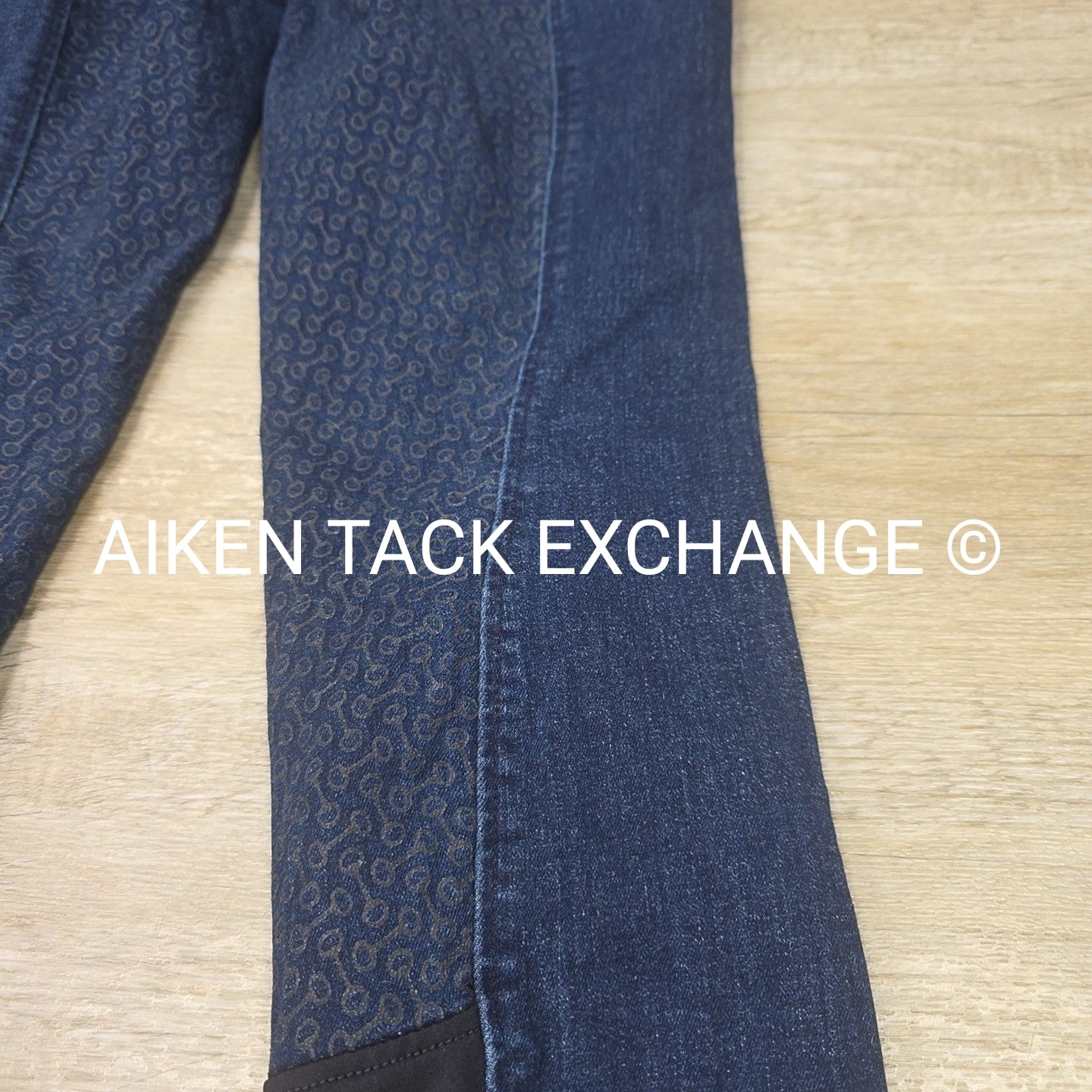 Horze Kaia Silicone Grip Full Seat Denim Breeches, Women's 30